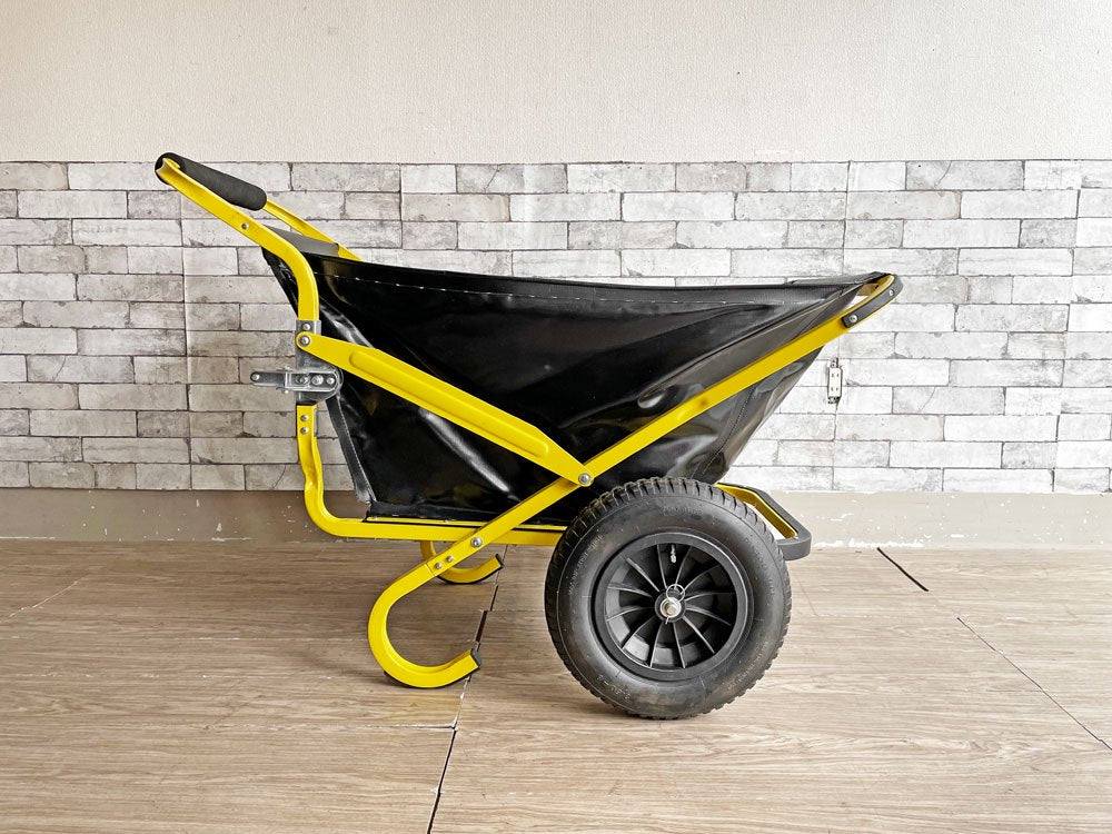 フォールドアツール Fold-A-Tools 2輪カート 手押し車 イエロー × ブラック 折りたたみ アウトドア ガーデン インダストリアルスタイル ●