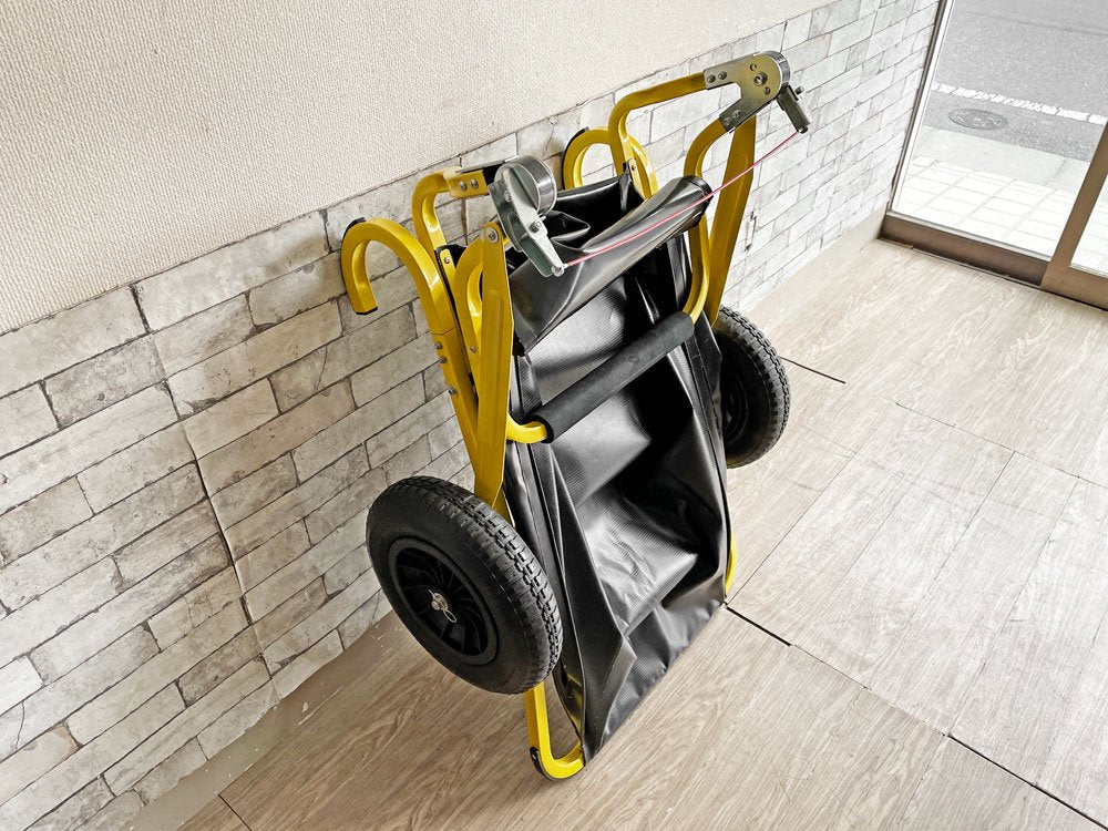 フォールドアツール Fold-A-Tools 2輪カート 手押し車 イエロー × ブラック 折りたたみ アウトドア ガーデン インダストリアルスタイル ●