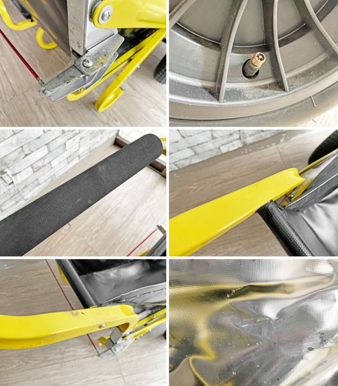 フォールドアツール Fold-A-Tools 2輪カート 手押し車 イエロー × ブラック 折りたたみ アウトドア ガーデン インダストリアルスタイル ●