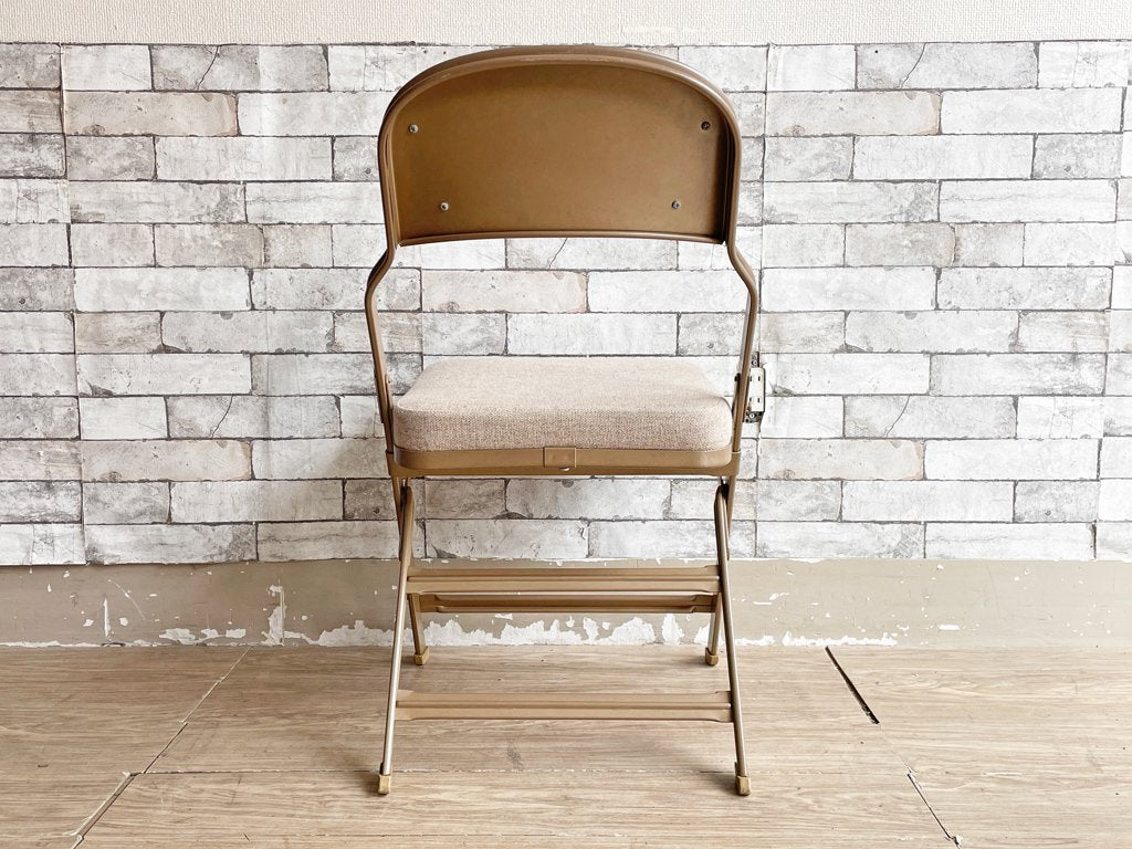 クラリン CLARIN フォールディングチェア FOLDING CHAIR フルクッション オフホワイト系 折りたたみ インダストリアル アメリカ製 US家具 P.F.S.取扱 ●