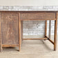 ジャパンビンテージ Japan vintage 古い木味の片袖机 デスク 作業台 W105cm 抽斗5杯 古材 古家具 昭和レトロ ●