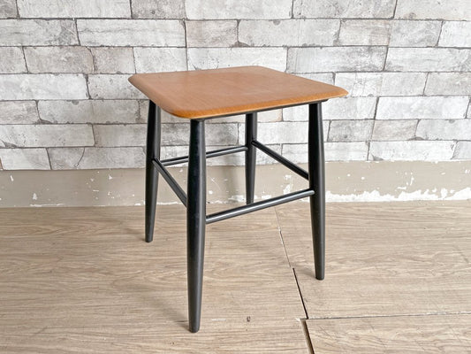 EDSBY VERKEN ファネットスツール Fanett Stool イルマリ・タピオヴァーラ Ilmari Tapiovaara スウェーデン 1950-60s 北欧ビンテージ 希少 ●