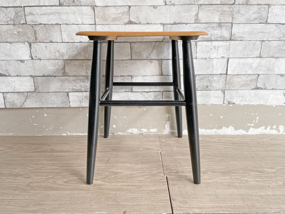 EDSBY VERKEN ファネットスツール Fanett Stool イルマリ・タピオヴァーラ Ilmari Tapiovaara スウェーデン 1950-60s 北欧ビンテージ 希少 ●