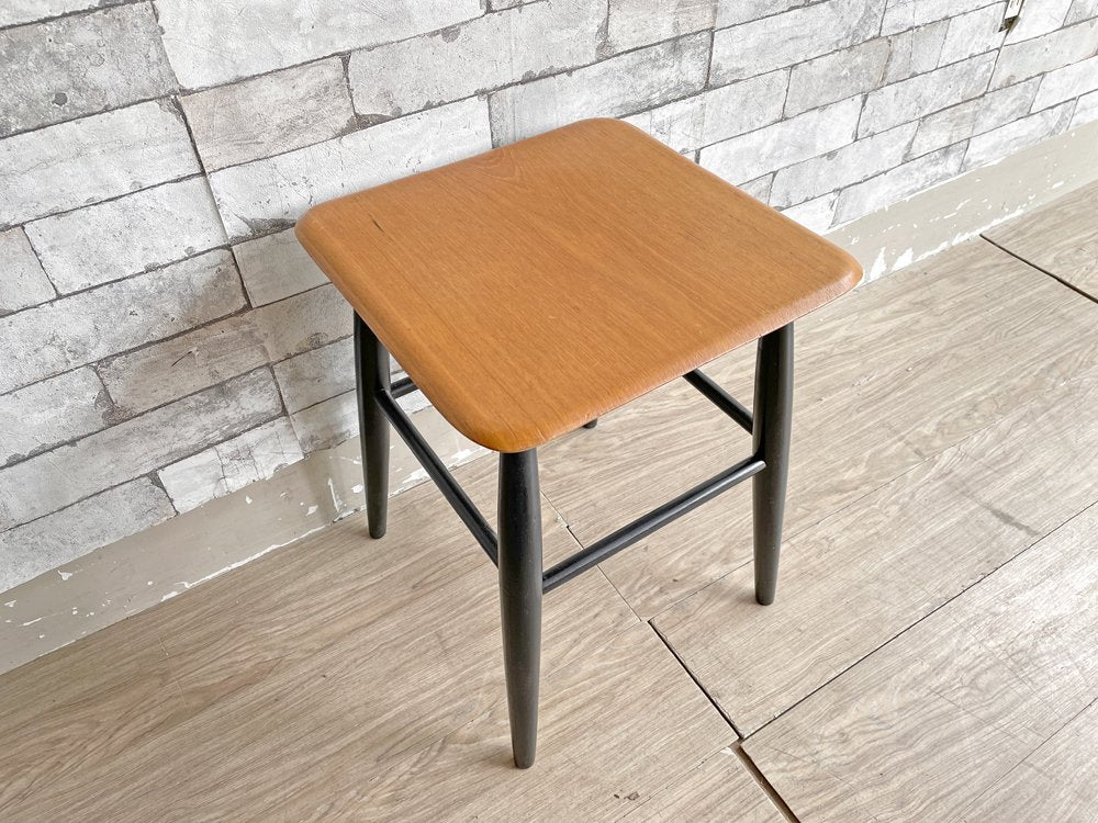 EDSBY VERKEN ファネットスツール Fanett Stool イルマリ・タピオヴァーラ Ilmari Tapiovaara スウェーデン 1950-60s 北欧ビンテージ 希少 ●