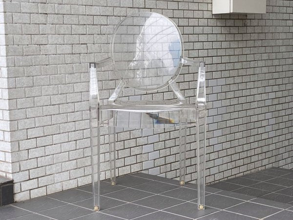 カルテル Kartell ルイゴースト Louis Ghost アームチェア クリスタル スタッキング フィリップ・スタルク ■