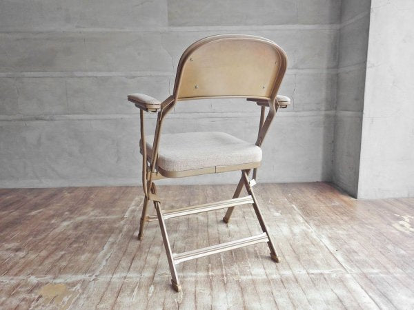 クラリン CLARIN フォールディングアームチェア FOLDING CHAIR WITH ARM フルクッション ベージュ PFS取扱 
 ♪