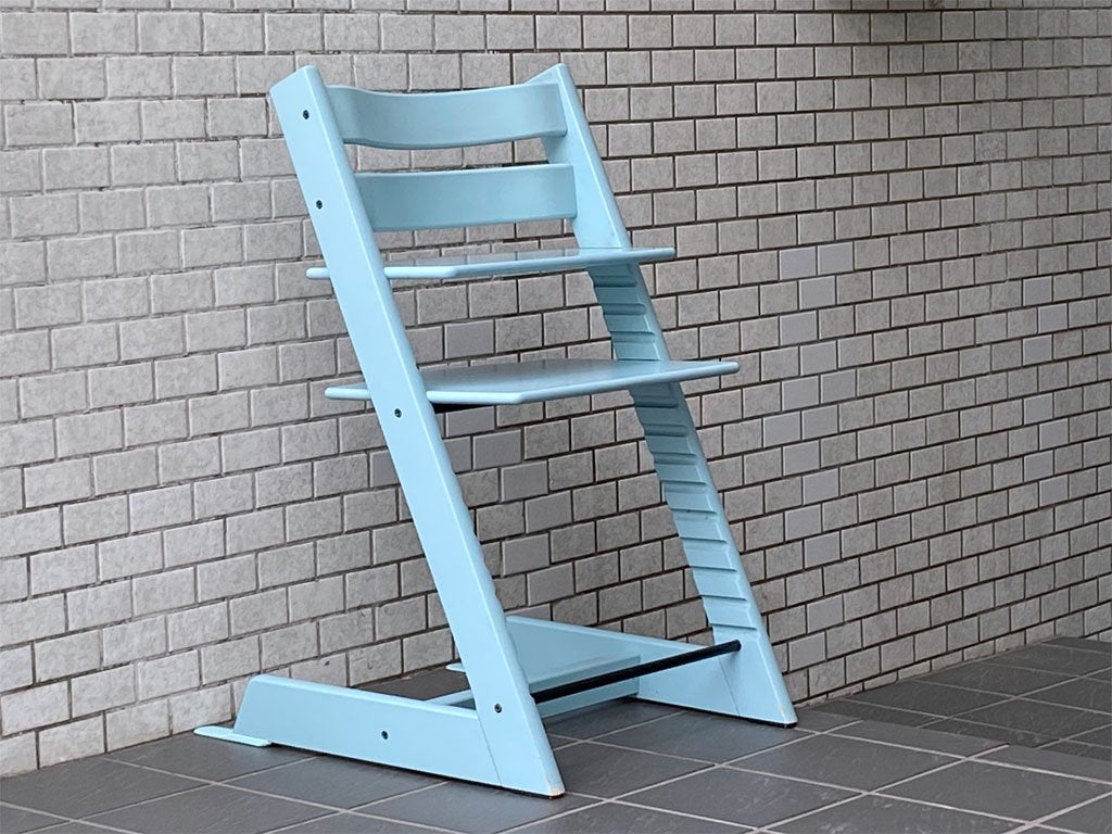 ストッケ STOKKE トリップトラップ TRIPP TRAPP ベビーチェア キッズチェア ブルー S/N4～ 北欧 ノルウェー ■