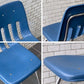 バルコ VIRCO チェア 9000 Chair スタッキングチェア ネイビー プラスチック × スチール 米国家具 ミッドセンチュリー ■