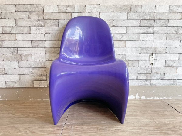 ハーマンミラー Herman Miller パントンチェア Panton Chair パープル GFRP製 ヴァーナー・パントン 1971年製 ビンテージ ミッドセンチュリー 希少 ●