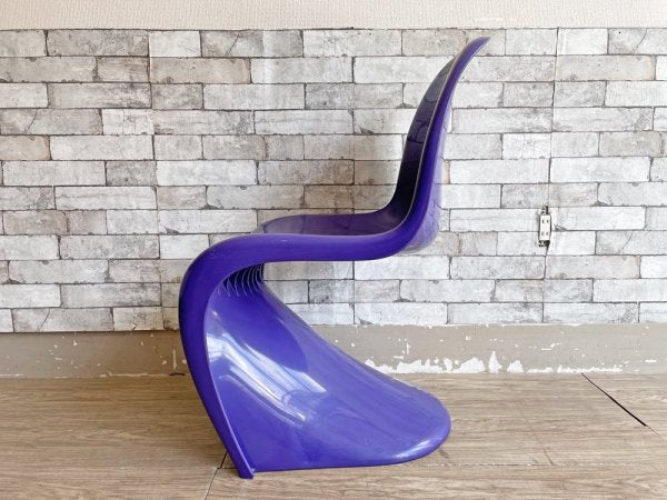 ハーマンミラー Herman Miller パントンチェア Panton Chair パープル GFRP製 ヴァーナー・パントン 1971年製 ビンテージ ミッドセンチュリー 希少 ●