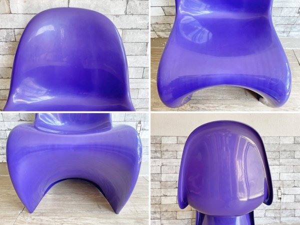 ハーマンミラー Herman Miller パントンチェア Panton Chair パープル GFRP製 ヴァーナー・パントン 1971年製 ビンテージ ミッドセンチュリー 希少 ●