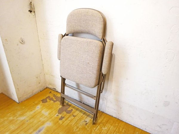 クラリン CLARIN フォールディングアームチェア FOLDING CHAIR WITH ARM フルクッション ベージュ PFS取扱 ★