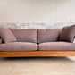 匠ソファ TAKUMI SOFA RK 3人掛けソファ ウォールナット無垢材フレーム ブラウン ファブリック 国産家具 ●