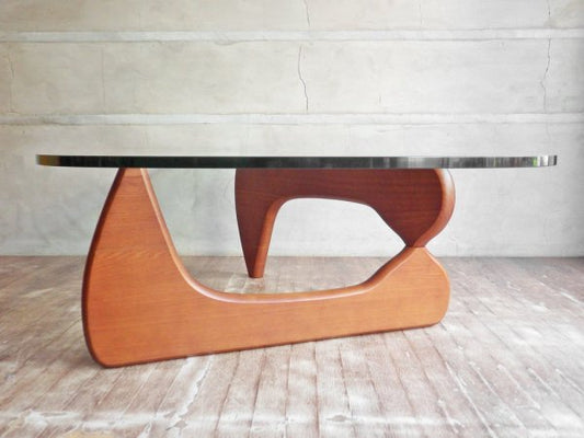 イサムノグチ Isamu Noguchi コーヒーテーブル Coffee Table ガラス天板厚20mm リプロダクト品 デザイナーズ家具 名作♪