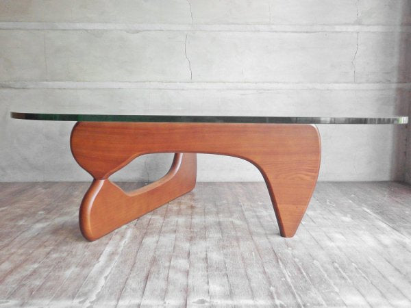 イサムノグチ Isamu Noguchi コーヒーテーブル Coffee Table ガラス天板厚20mm リプロダクト品 デザイナーズ家具 名作♪