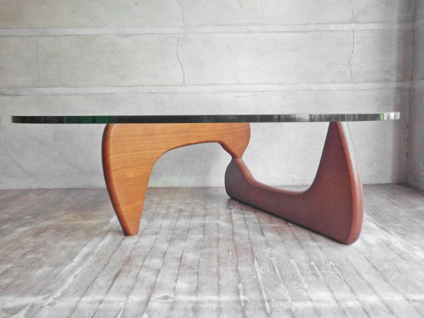 イサムノグチ Isamu Noguchi コーヒーテーブル Coffee Table ガラス天板厚20mm リプロダクト品 デザイナーズ家具 名作♪