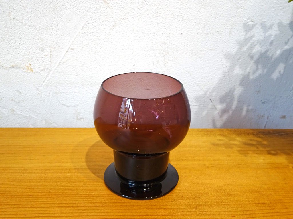 ヌータルヤルヴィ Nuutajarvi ヴィンテージ ワイングラス Wineglass 1111 カイ・フランク Kaj Franck 1953-57年 パープル B ★