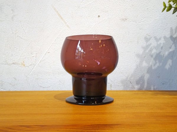 ヌータルヤルヴィ Nuutajarvi ヴィンテージ ワイングラス Wineglass 1111 カイ・フランク Kaj Franck 1953-57年 パープル B ★