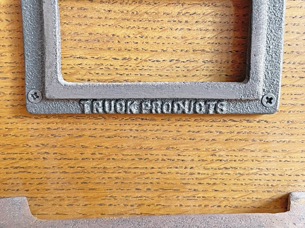 トラックファニチャー TRUCK Furniture エージーボックス AG BOX Sサイズ オーク無垢材 箱型収納 ハンドル＆ネームプレート付 B ●