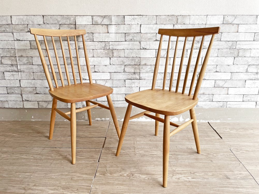 モモナチュラル Momo Natural ヴィボ vibo MARE ST CHAIR NA ダイニングチェア アルダー材 2脚セット ナチュラル 合計定価￥35,000- ●