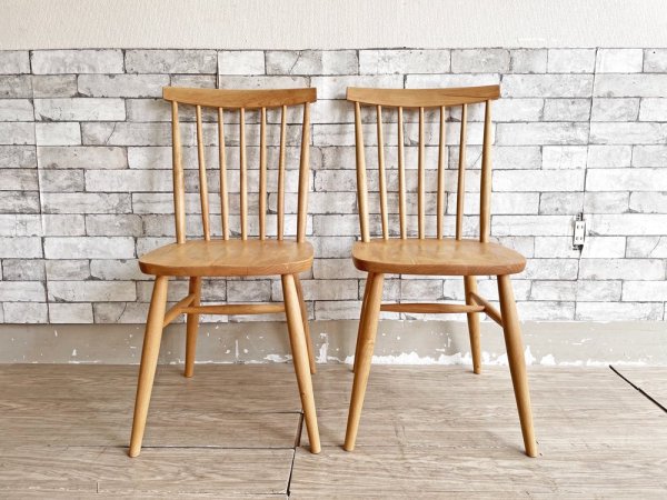 モモナチュラル Momo Natural ヴィボ vibo MARE ST CHAIR NA ダイニングチェア アルダー材 2脚セット ナチュラル 合計定価￥35,000- ●