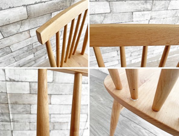 モモナチュラル Momo Natural ヴィボ vibo MARE ST CHAIR NA ダイニングチェア アルダー材 2脚セット ナチュラル 合計定価￥35,000- ●