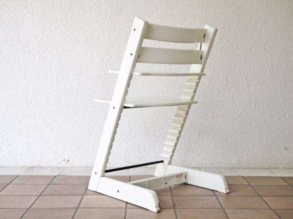 ストッケ STOKKE トリップトラップ TRIPP TRAPP ベビーチェア キッズチェア ホワイト S/N4～ ノルウェー 北欧家具 ◇