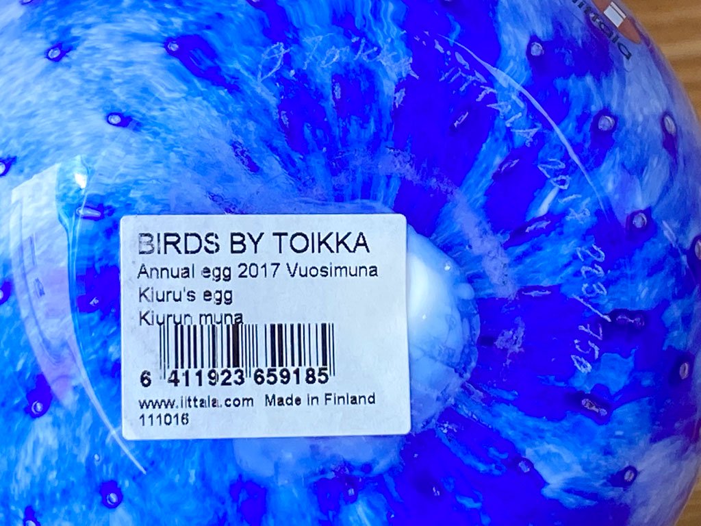 イッタラ iittala イッタラバード Birds by Oiva Toikka アニュアルエッグ Annual Egg キウル Kiuru オイバ・トイッカ Oiva Toikka ■