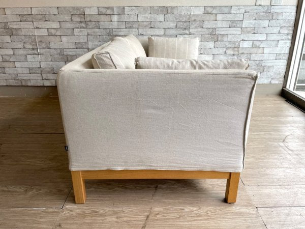 アクタス ACTUS ポトス-2 ソファ POTHOS-2 SOFA ファブリック ストライプ カバーリング 現状品 ●