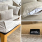 アクタス ACTUS ポトス-2 ソファ POTHOS-2 SOFA ファブリック ストライプ カバーリング 現状品 ●