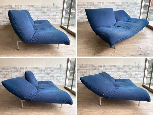 リーンロゼ ligneroset カラン CALIN 2人掛け ソファ リクライニング ギャッジ付 現状品 ●