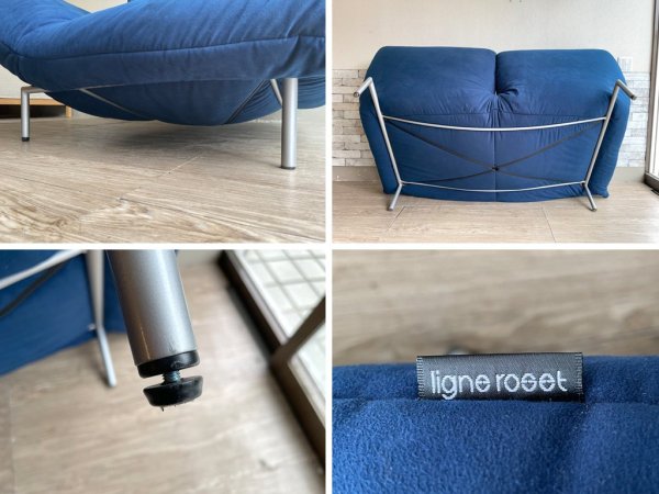 リーンロゼ ligneroset カラン CALIN 2人掛け ソファ リクライニング ギャッジ付 現状品 ●