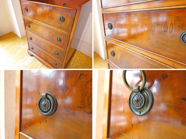 ロスジョン Rosjone furniture サイドキャビネット ドレッサーキャビネット Dresser cabinet マホガニー材 イギリス 英国王室 御用達 ★