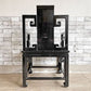 アジアン家具 Asian Furniture ダイニングチェア アームチェア ラウンジチェア ブラック 中国椅子 現状品 ●