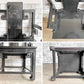 アジアン家具 Asian Furniture ダイニングチェア アームチェア ラウンジチェア ブラック 中国椅子 現状品 ●