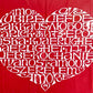 ハーマンミラー Herman Miller インターナショナル ラブハート International Love Heart タペストリー 復刻 52×52cm 額装品 アレキサンダー・ジラルド ●