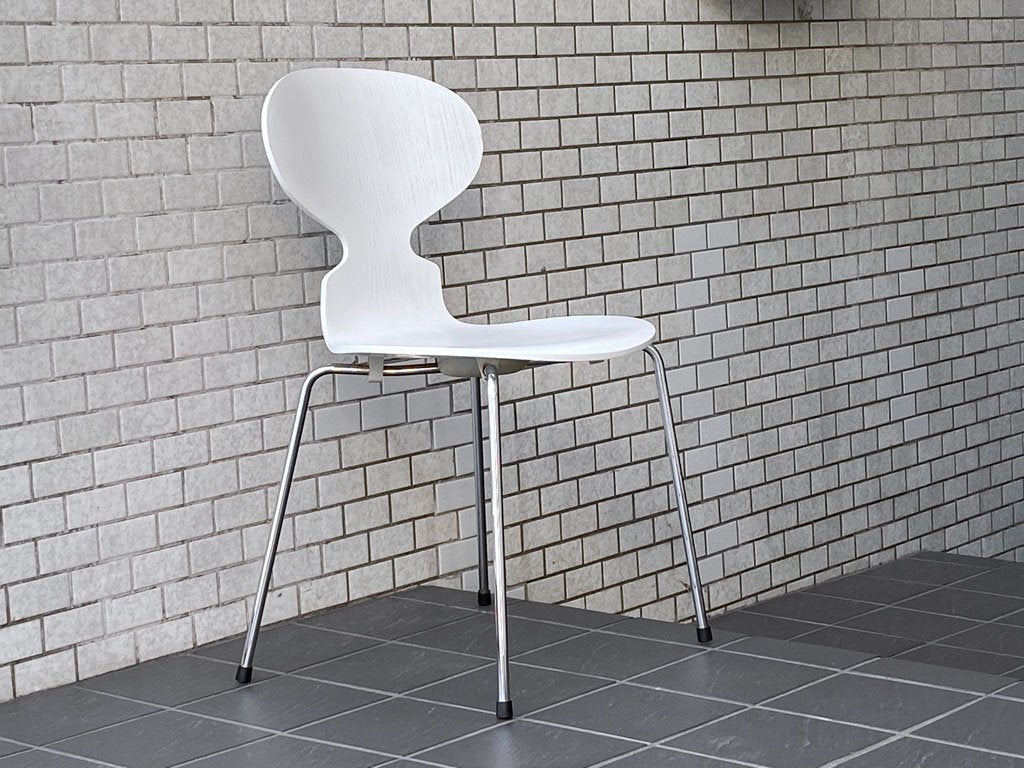 フリッツハンセン Fritz Hansen アントチェア ANT CHAIR アルネ ヤコブセン カラードアッシュ ホワイト 4本脚 アリンコチェア 北欧 デンマーク ■