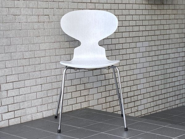 フリッツハンセン Fritz Hansen アントチェア ANT CHAIR アルネ ヤコブセン カラードアッシュ ホワイト 4本脚 アリンコチェア 北欧 デンマーク ■