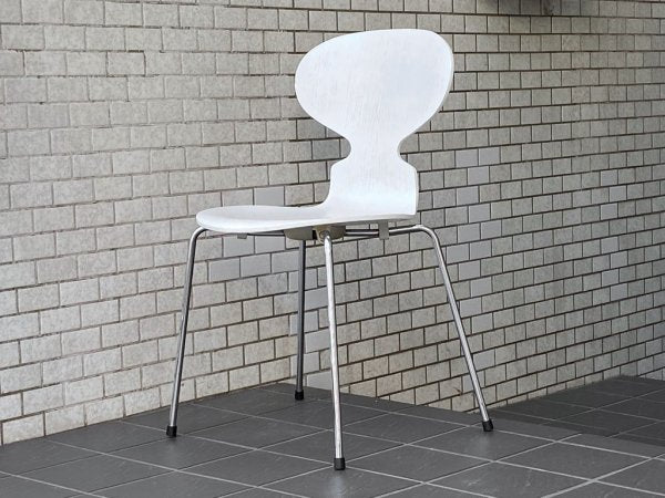 フリッツハンセン Fritz Hansen アントチェア ANT CHAIR アルネ ヤコブセン カラードアッシュ ホワイト 4本脚 アリンコチェア 北欧 デンマーク ■