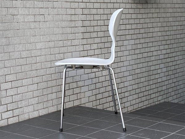 フリッツハンセン Fritz Hansen アントチェア ANT CHAIR アルネ ヤコブセン カラードアッシュ ホワイト 4本脚 アリンコチェア 北欧 デンマーク ■