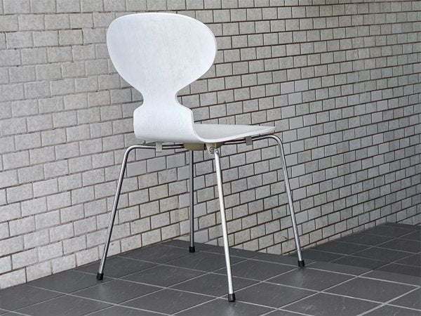 フリッツハンセン Fritz Hansen アントチェア ANT CHAIR アルネ ヤコブセン カラードアッシュ ホワイト 4本脚 アリンコチェア 北欧 デンマーク ■