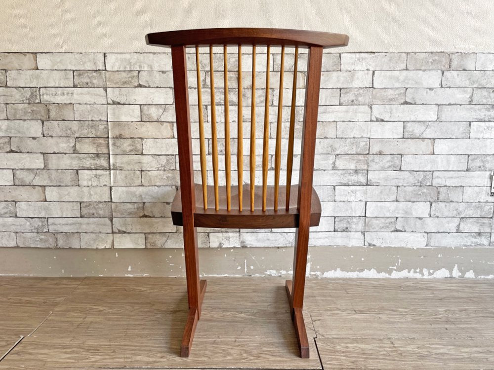 桜製作所 コノイドチェア CN101 CONOID CHAIR ジョージ・ナカシマ George Nakashima ダイニングチェア ラウンジチェア ウォールナット無垢材 焼印有 A ●