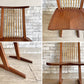 桜製作所 コノイドチェア CN101 CONOID CHAIR ジョージ・ナカシマ George Nakashima ダイニングチェア ラウンジチェア ウォールナット無垢材 焼印有 B ●