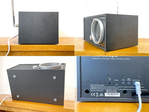 チボリ オーディオ Tivoli Audio モデルワンデジタル Model One Digital MOD-1749-JP ブラック/Black 美品 Wi-Fi Bluetooth対応 廃盤★