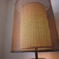 USビンテージ US Vintage テーブルランプ ラタン 籐 ファイバー シェード 高さ92cm ミッドセンチュリーデザイン ◎