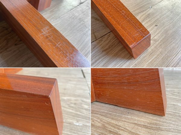 桜製作所 コノイドダイニング CONOID DINING ジョージ・ナカシマ George Nakashima ダイニングテーブル W230cm ウォールナット無垢材 焼印有 ●