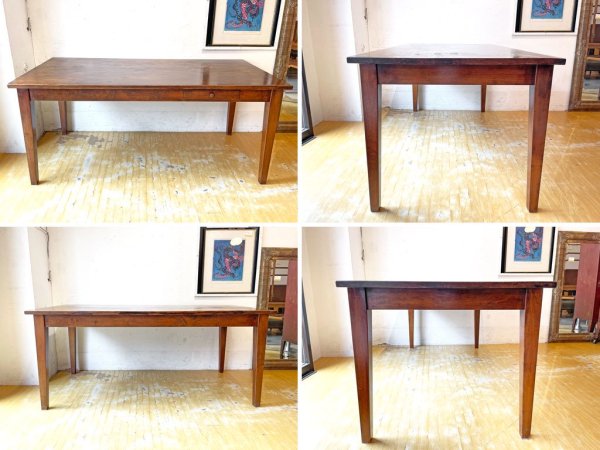 ビンテージスタイル アトリエテーブル ダイニングテーブル Atelier table バーチ材 ワークテーブル 1ドロワー 170ｃｍ ★