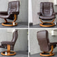 エコーネス EKORNES メイフェア Mayfair ストレスレスチェア stressless リクライニングチェア オットマンセット レザー ブラウン Sサイズ 北欧 ノルウェー ■