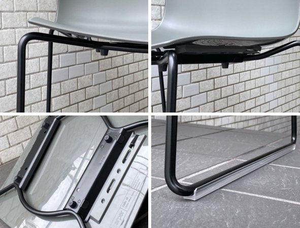 アルペール arper カティファ46 アームレスチェア Catifa 46 Armless Chair スタッキングチェア マッドグレー スレッドレッグ シンプルモダン B ■