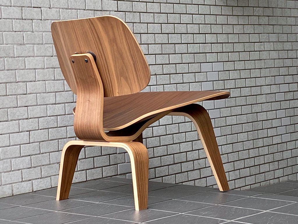 ハーマンミラー Herman Miller LCW ラウンジチェア ウッドレッグ Molded Plywood Lounge Chair ウォールナット C&Rイームズ ミッドセンチュリー ■